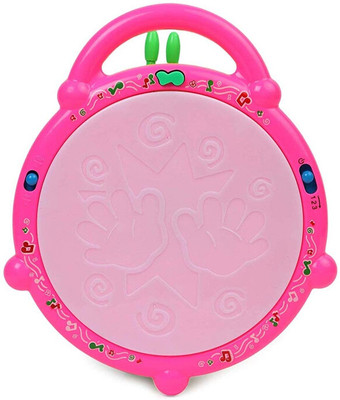 Rubela Dynamic Musical 3D Flash Drum Lighting Toy with 2 Mallet For Music Lover Kids18(Multicolor)