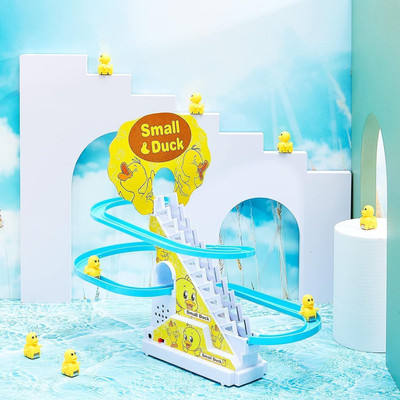 RBB HUB Little Lovely Duck Slide Escalator Toy with Lights and Music(Multicolor)