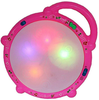 TRICKS TOY Flash Drum Toy with 5 Visual 3D Lights, Musical Toy for Kids(Multicolor)