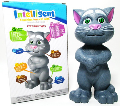 SNM97 Intelligent Touching Tom Cat with Wonderful Voice, (Grey Tomcat)(Grey)