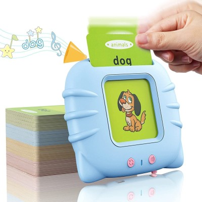 Pepstter Flash Card Learning Device Toy Early Learning Sounds Music Playing Game Kids(Multicolor)