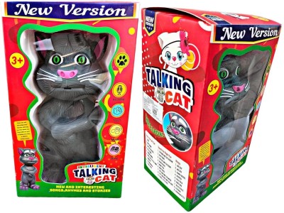 KOOZA COLLECTION Musical Intelligent Touching Talking Tom Cat with Wonderful Voice(Multicolor)