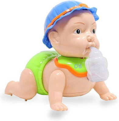 Mahi Zone Crawling Baby toy with 3D Light and Music, Battery operated_M38(Multicolor)