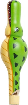BABY YANK Toy Whistle for Kids Croc Design, Handcrafted Animal Whistle Makes Fun for Kids(Green)