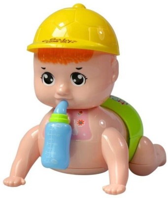 mega shine Musical Talking Crawling Baby Toy for Babies Kids Infants(Multicolor)