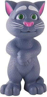 TOYACHI Talking Tom Cat Toy for Kids | Voice Repeating | Touch Activated 228(Multicolor)