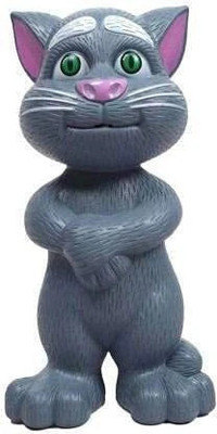 TOYACHI Talking Tom Cat Toy for Kids | Voice Repeating | Touch Activated 74(Grey)