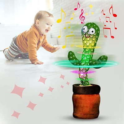 SALEOFF Dancing Cactus Musical Toy Can Sing, Wriggle & Repeat The Recording-20(Green, Brown)
