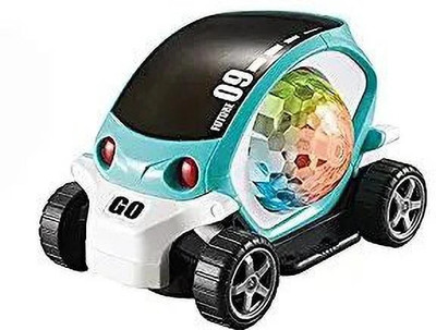 Mahi Zone Future 09 Musical Stunt CarRotate360° with Flashing & Music_108M(Multicolor)
