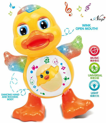 BBG FK_Dancing Duck with Musical Sound Flashing Lights Real Dancing Action(Multicolor)