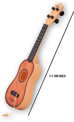 RIGHT SEARCH Guitar Toy for Kids 4-String Acoustic Music Learning Toys(Brown)