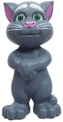 Space Age Intelligent Cat | Recording Rhymes and Songs, Musical Cat Repeating Robot Cat(Grey)
