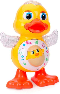 Just97 Dancing Duck with Music Flashing Lights and Real Dancing Action_260(Yellow)