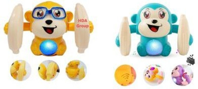 hda group Crawling Monkey Pack of 2 Multicolour(Multicolor)