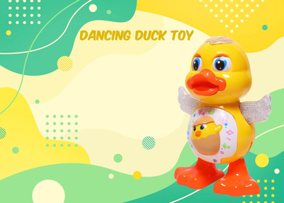 HappyBive Dancing Duck Toy with Vibrant Light Effect & Musical Sound For Kids|58(Multicolor)