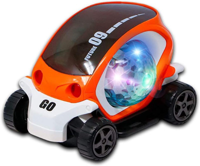 Aganta Future Musical Car Rotate 360 Degree with Flashing Light & Music with Lighting(Multicolor)