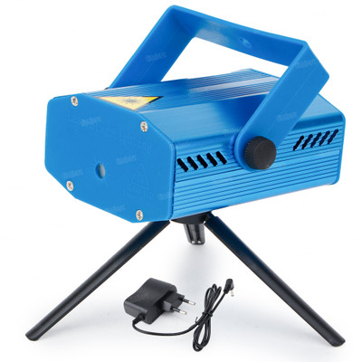 FIDDLERZ Mini Laser Projector Stage Light Sound Activated Design Laser Light for Party(Blue)