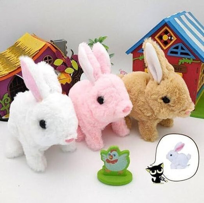 wonder digital Walking, Talking Rabbit Toy, Stuffed Animal Interactive(Multicolor)