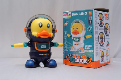 UB Toys Dancing Space Duck Toy Battery Operated Toy Figure with Lights and Sounds,(Multicolor)