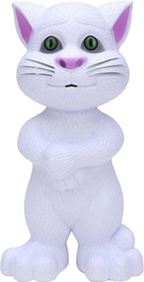 WISHKEY Intelligent Mimicking Talking Tom Toy for Kids, Multifunctional Tom Toy for Baby(White)