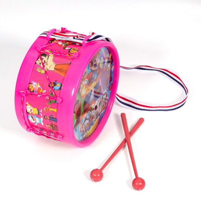 khushi enterprise Musical Drum 08 sized Hight 9.3 cm and Width 17.4 cm Weight 243(Pink)