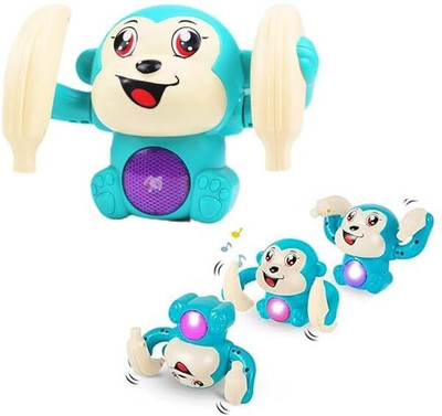 Abhinandan Decors Dancing Monkey(Blue, Purple)