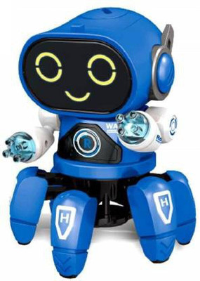 SALEOFF Bot Robot Octopus Style, Colorful Lights, Music-All Direction Movement Toy62(Multicolor)