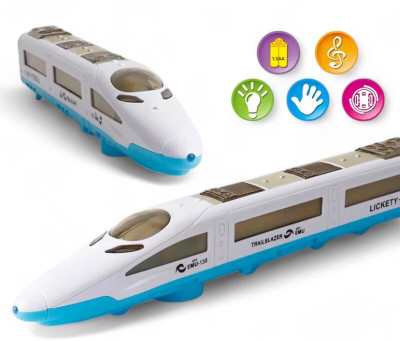 SABIRAT Speed Emu Train 360 Degree Rotating With Light And Music, Best Gift, Bump & Go(Multicolor)