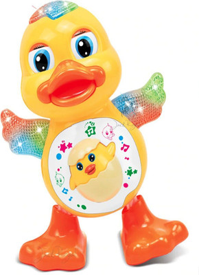 Kid Kraze Dancing Duck with Music Flashing Lights and Real Dancing Action_86(Yellow)