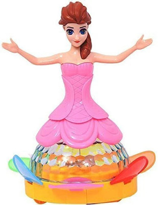 KAIRA TOY Dancing Princess Angel 4D Doll for kids girls with music & Lights Best Gifts(Multicolor)