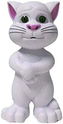 HK Talking Tom Cat with Recording, Music(White)