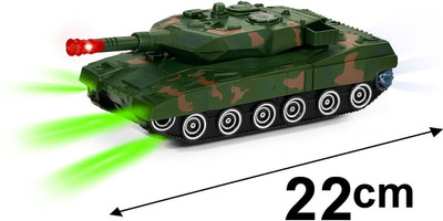 Tinyhugs Tank Auto-Defamation Robot – 22 cm Transforming Action Toy for Kids(Green)