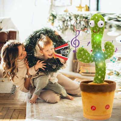 G G S Upgraded Funny Dancing Cactus Repeats What You Say(Multicolor)