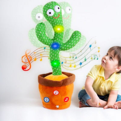 CROFIT Dancing cactus, Voice Toys Talking Repeat Singing 120 Songs(Green)