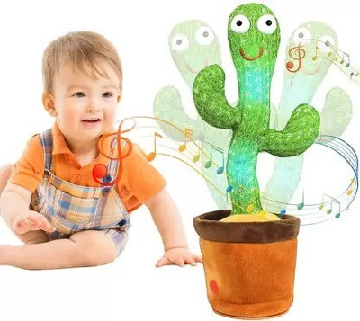 RIGHT SEARCH DANCING CACTUS TOY SET FOR KIDS-05(Green)