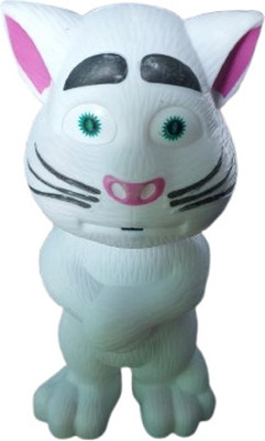 KC COLLECTION Fun Talking Cat Toy | Mimic Voice | Ideal for Toddlers(White)