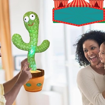 KAVANA Dancing cactus Toy Talking Repeat Bluetech Singing Toy 120 Songs(Green)