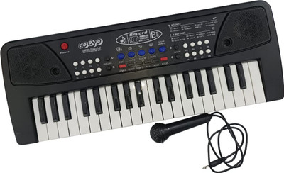 SALEOFF Kids Piano With 37 Keys Keyboard|Piano For Kids With Microphone80(Black)