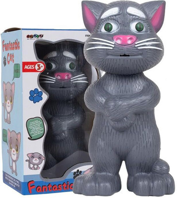 BharatToys Talking Cat Toy for Kids with Voice Repeat & Touch Function(Black)