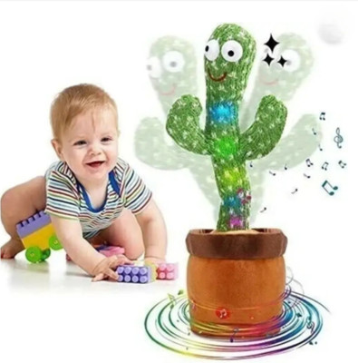 gatisathamaimpex TOYS Dancing cactus Toy Talking Repeat Bluetech Singing Toy 120 Songs (Green(Green)