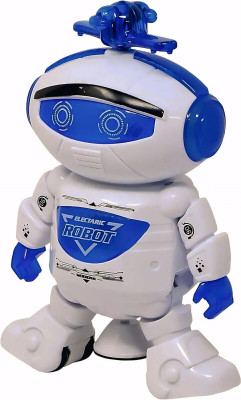 JOUJOU Musical Dancing Toy Robot For Kids / Light & Sound Toy With 360 Degree Rotation(Multicolor)