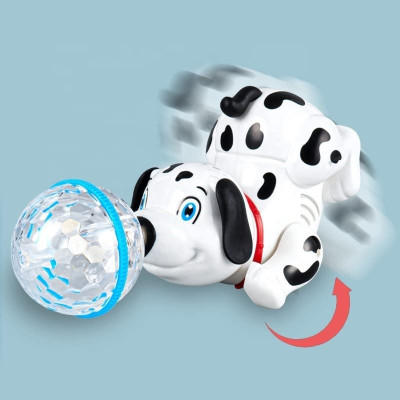 TOYACHI Cute Little Dancing Dog with 3D Music & flashing Lights 36(Multicolor)