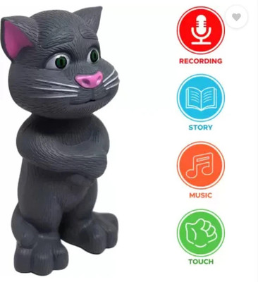 SARP Impressions Intelligent Talking Tom Cat, Speaking Robot Cat Repeats What You Say(Multicolor)