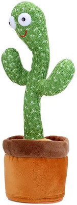Pepstter Dancing Cactus Repeat Talking Toy Song Speaker Wriggle Dancing Sing Talk(Green)