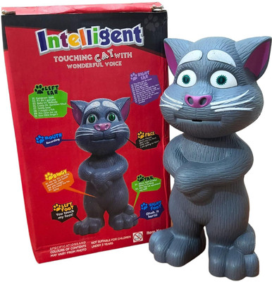 RIGHT SEARCH Intelligent Speaking Repeats Talking Tom Cat Toy For Kids(Grey)