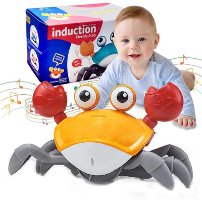 TMT STORE Crawling crab toy for kids with led lights and music, rechargeable(Multicolor)