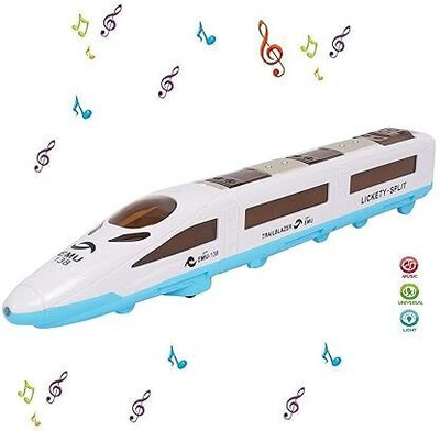 Meesaj Toy EMU Train Toy for Kids - Colorful High-Speed Bullet Train with Light & Sound(Multicolor)