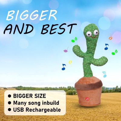pk toyz Talking Cactus Baby Toys for Kids Dancing Cactus Toys Can Sing Wriggle & Singing(Green)