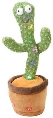 HouseOfCommon Dancing Cactus Record and Repeat Function Musical Wriggle Toy for Kids(Green)