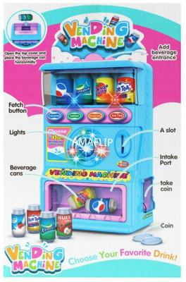 Pepstter Fully Functional Talking Vending Machine Toy Kids {Latest 2023,Assorted Colors}(Multicolor)